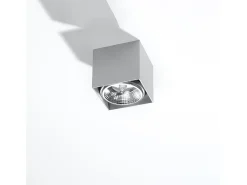 Sollux Lighting Lámparas de techo Nexiflex moderno de aluminio - 1 fuentes luminosas 3000K - L.12 x A.11 cm - Gris Discount