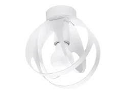 Sollux Lighting Plafón-Lámparas de techo Novetex moderno de acero - 1 fuentes luminosas 4000K - L.16 x A.21 cm - Blanco