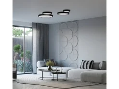 Clearance Sollux Lighting Lámparas De Techo Onyx Minimalista De Aluminio - 1 Fuentes Luminosas - L.40 X A.6 Cm - Blanco