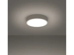 Sollux Lighting Plafón-Lámparas De Techo Onyx Minimalista De Aluminio - 1 Fuentes Luminosas - L.30 X A.6 Cm - Blanco