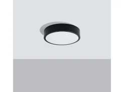 Sollux Lighting Lámparas De Techo Onyx Minimalista De Aluminio - 1 Fuentes Luminosas - L.30 X A.6 Cm - Negro Sale