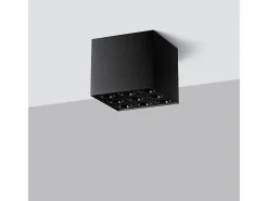 Sollux Lighting Plafón-Lámparas De Techo Ozzy Minimalista De Aluminio - 9 Fuentes Luminosas - L.9,5 X A.8,3 Cm - Negro