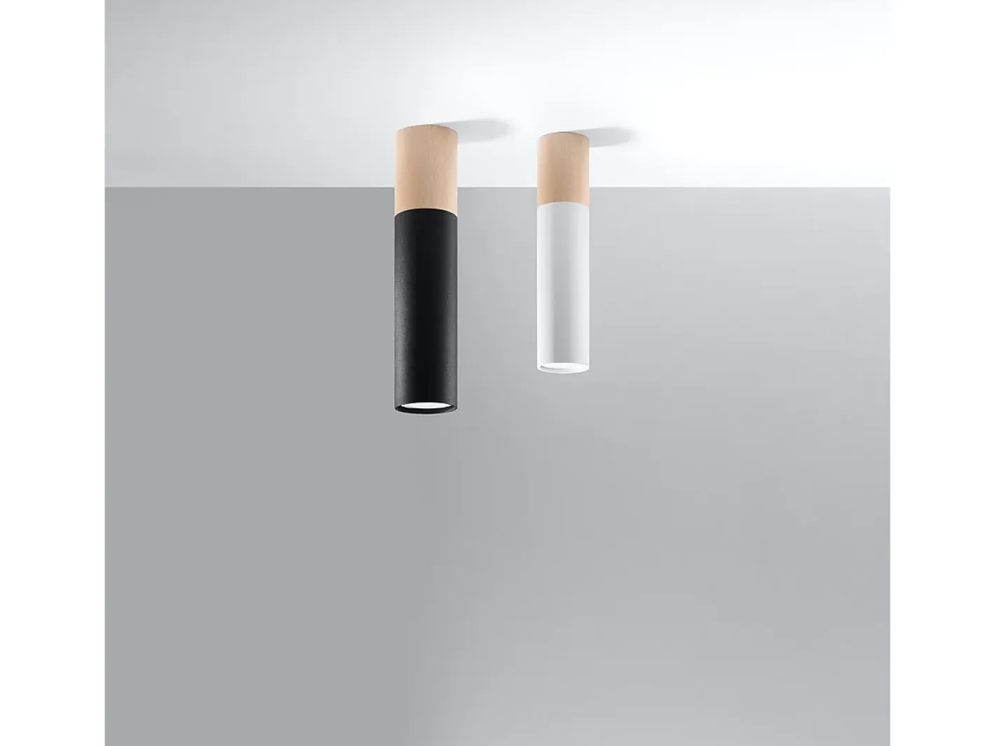 Best Sollux Lighting Lámparas de techo Poblano moderno de acero/madera - 1 fuentes luminosas 3000K - L.6 x A.30 cm - madera natural/blanco Color natural claro