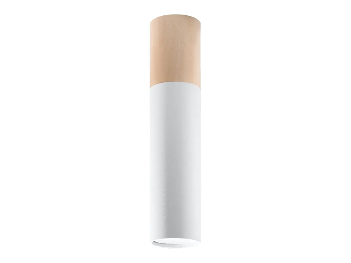 Best Sollux Lighting Lámparas de techo Poblano moderno de acero/madera - 1 fuentes luminosas 3000K - L.6 x A.30 cm - madera natural/blanco Color natural claro