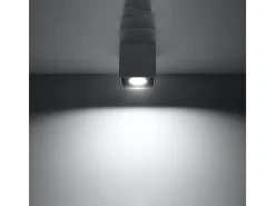 Sollux Lighting Plafón-Lámparas De Techo Quad Moderno De Aluminio - 1 Fuentes Luminosas - L.10 X A.10 Cm - Antracita Gris antracita