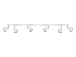 Sollux Lighting Lámparas de techo Rayis moderno de acero - 6 fuentes luminosas 4000K - L.118 x A.16 cm - Blanco Clearance