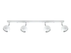 Sollux Lighting Plafón-Lámparas de techo Rayis moderno de acero - 4 fuentes luminosas 4000K - L.80 x A.16 cm - Blanco