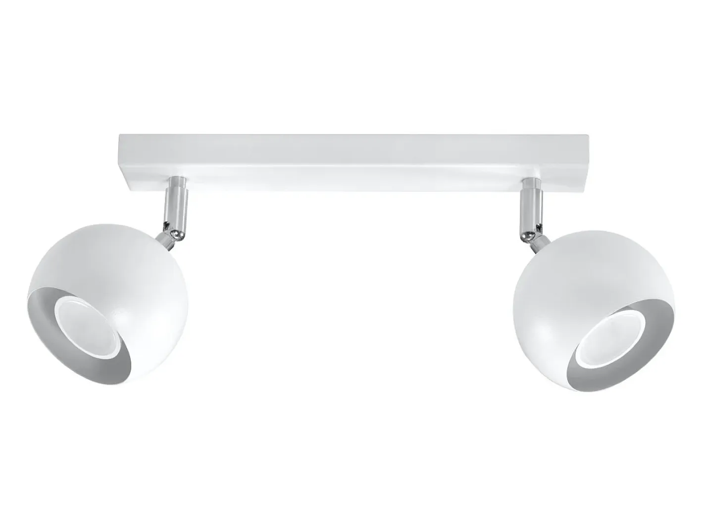 Sollux Lighting Lámparas de techo Rayis moderno de acero - 2 fuentes luminosas 4000K - L.30 x A.16 cm - Blanco
