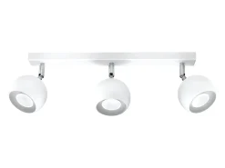 Sollux Lighting Plafón-Lámparas de techo Rayis moderno de acero - 3 fuentes luminosas 4000K - L.45 x A.16 cm - Blanco