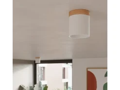 Sollux Lighting Lámparas De Techo Rif Escandinavo De Madera/Aluminio - 1 Fuentes Luminosas - L.12 X A.14 Cm - /Madera Natural Blanco Hot