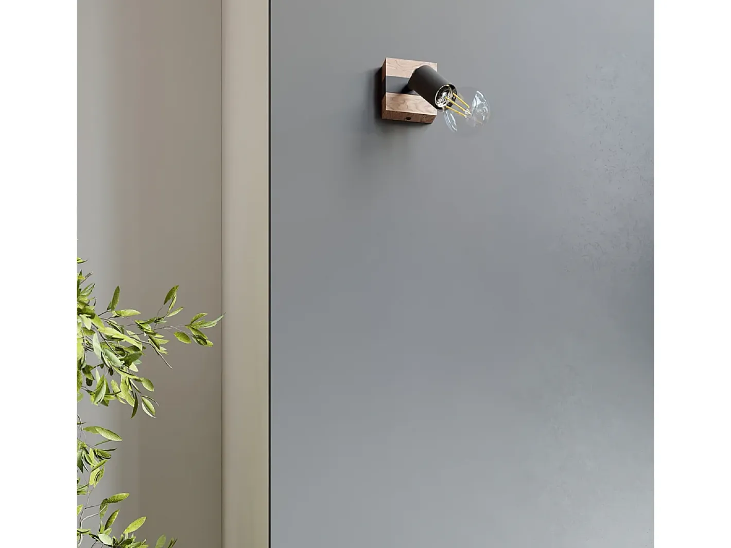 Sollux Lighting Lámparas de techo Shad moderno de acero/madera - 2 fuentes luminosas 3000K - L.38 x A.14 cm - madera negra Negro Best