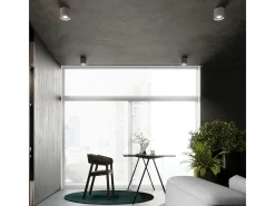 Sollux Lighting Lámparas de techo Shiis minimalista de aluminio - 1 fuentes luminosas 4000K - L.12 x A.11 cm - Gris Clearance