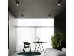 Online Sollux Lighting Lámparas de techo Shiis minimalista de aluminio - 1 fuentes luminosas 3000K - L.12 x A.11 cm - Negro