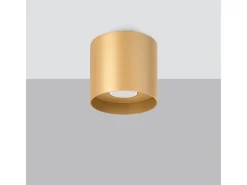 Online Sollux Lighting Lámparas de techo Shiis minimalista de aluminio - 1 fuentes luminosas 3000K - L.12 x A.11 cm - Dorado