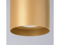 Online Sollux Lighting Lámparas de techo Shiis minimalista de aluminio - 1 fuentes luminosas 3000K - L.12 x A.11 cm - Dorado