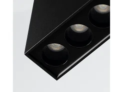 Sale Sollux Lighting Lámparas De Techo Sole Minimalista De Aluminio - 5 Fuentes Luminosas - L.13,7 X A.8,3 Cm - Negro