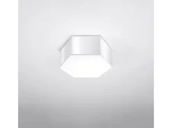 Sollux Lighting Lámparas de techo Solinia moderno de CLORURO DE POLIVINILO - 2 fuentes luminosas 3000K - L.30,5 x A.13,5 cm - Blanco Discount