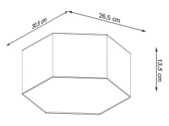 Sollux Lighting Lámparas de techo Solinia moderno de CLORURO DE POLIVINILO - 2 fuentes luminosas 3000K - L.30,5 x A.13,5 cm - Blanco Discount