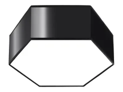 Sollux Lighting Plafón-Lámparas de techo Solinia moderno de CLORURO DE POLIVINILO - 2 fuentes luminosas 4000K - L.30,5 x A.11,5 cm - Negro