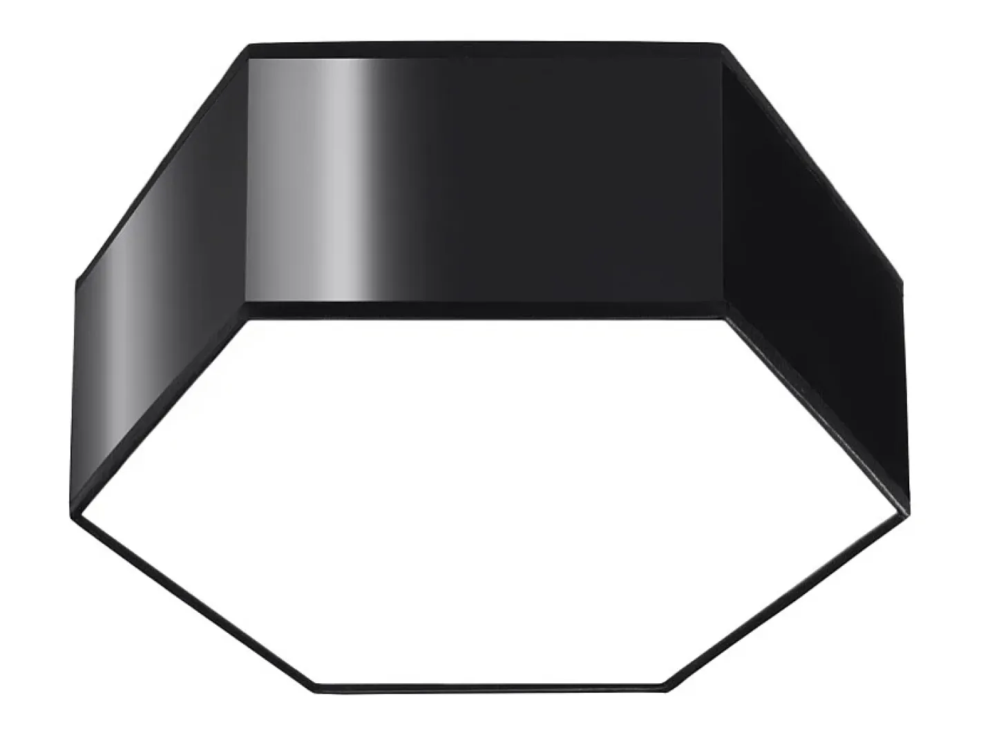 Sollux Lighting Plafón-Lámparas de techo Solinia moderno de CLORURO DE POLIVINILO - 2 fuentes luminosas 4000K - L.30,5 x A.11,5 cm - Negro