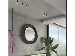 Sollux Lighting Lámparas De Techo Tavo Industrial De Concreto - 3 Fuentes Luminosas - L.55 X A.10 Cm - Gris New