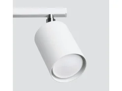 New Sollux Lighting Lámparas de techo Torim minimalista de acero - 3 fuentes luminosas 4000K - L.46 x A.20 cm - Blanco