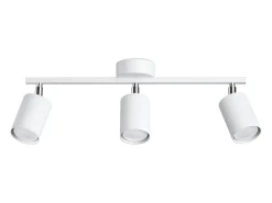 New Sollux Lighting Lámparas de techo Torim minimalista de acero - 3 fuentes luminosas 4000K - L.46 x A.20 cm - Blanco