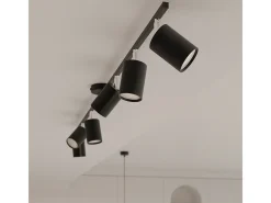 Sollux Lighting Lámparas de techo Torim moderno de acero - 6 fuentes luminosas 3000K - L.135 x A.20 cm - Negro Online