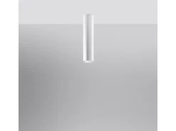 Discount Sollux Lighting Lámparas de techo Toris moderno de acero - 1 fuentes luminosas 3000K - L.6 x A.40 cm - Blanco