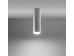 Sollux Lighting Lámparas de techo Toris moderno de acero - 1 fuentes luminosas 4000K - L.6 x A.20 cm - Blanco Outlet