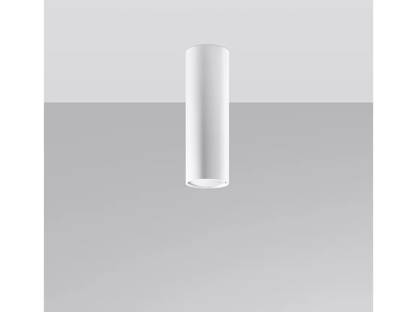 New Sollux Lighting Lámparas de techo Toris moderno de acero - 1 fuentes luminosas 3000K - L.6 x A.20 cm - Blanco