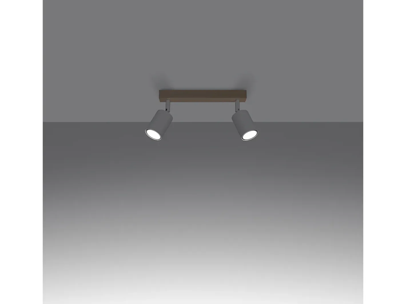 Sollux Lighting Lámparas De Techo Verdo Moderno De Acero/Madera - 2 Fuentes Luminosas - L.46 X A.17,5 Cm - Madera Blanca Blanco Discount