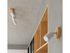 Sollux Lighting Lámparas De Techo Verdo Moderno De Acero/Madera - 2 Fuentes Luminosas - L.46 X A.17,5 Cm - Madera Blanca Blanco Discount