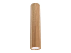 Sollux Lighting Plafón-Lámparas de techo Xenor escandinavo de madera - 1 fuentes luminosas 4000K - L.6 x A.30 cm - roble Marru00f3n