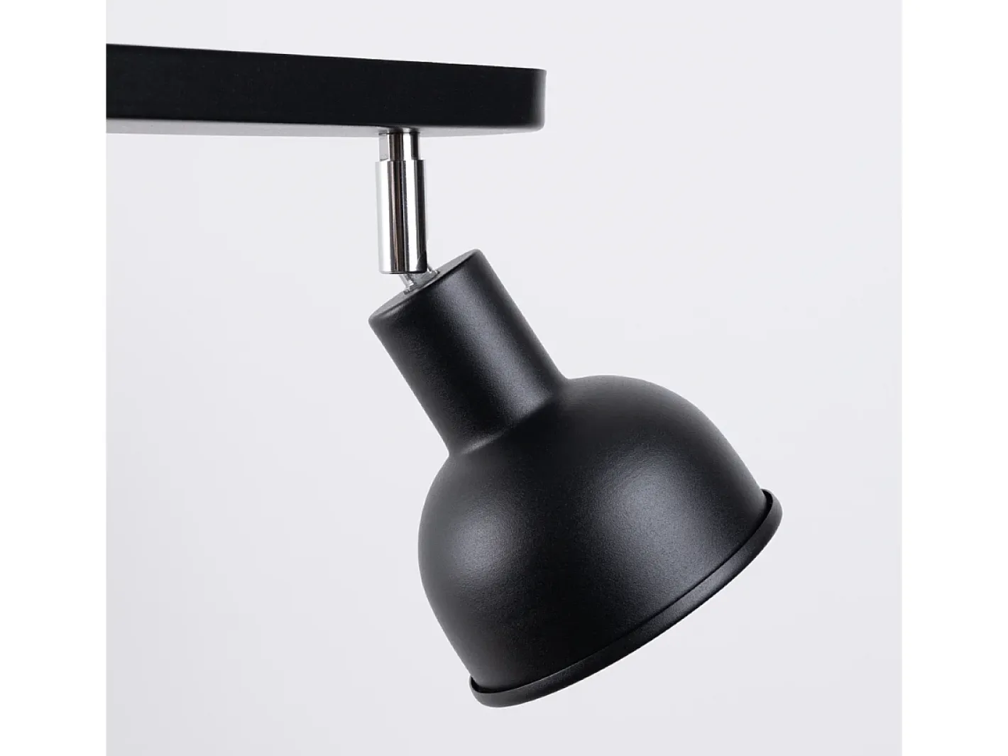 Sollux Lighting Plafón-Lámparas de techo Zenda desván de acero - 2 fuentes luminosas 4000K - L.47 x A.18,5 cm - Negro