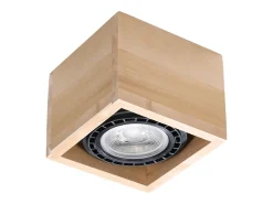 Sollux Lighting Lámparas de techo Zentra escandinavo de madera - 1 fuentes luminosas 4000K - L.14 x A.10 cm - madera natural Color natural claro Discount