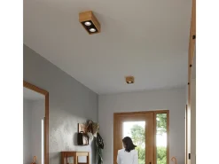 Sollux Lighting Lámparas de techo Zentra escandinavo de madera - 1 fuentes luminosas 3000K - L.14 x A.10 cm - madera natural Color natural claro