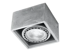 Sollux Lighting Lámparas de techo Zentra industrial de concreto - 1 fuentes luminosas 3000K - L.14 x A.9 cm - Gris Clearance