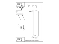 Sollux Lighting Lámparas de techo Zezu escandinavo de madera - 1 fuentes luminosas 4000K - L.6 x A.30 cm - roble Marru00f3n