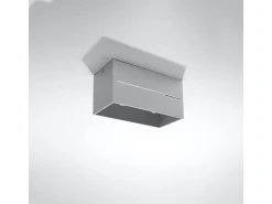 Sollux Lighting Lámparas de techo Zorbo maxi moderno de aluminio - 2 fuentes luminosas 3000K - L.20 x A.10 cm - Gris Clearance