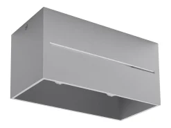Sollux Lighting Lámparas de techo Zorbo maxi moderno de aluminio - 2 fuentes luminosas 3000K - L.20 x A.10 cm - Gris Clearance