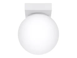 Sollux Lighting Lámparas de techo Zynfi moderno de acero/vidrio - 1 fuentes luminosas 4000K - L.12 x A.14,5 cm - Blanco