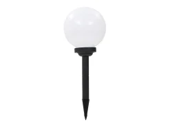 Iluminación Exterior-Lámparas solares esféricas de exterior 3 uds LED RGB 20 cm ES138571 Blanco