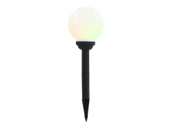Clearance Lámparas solares esféricas de exterior 8 uds LED RGB 15 cm ES249294 Blanco