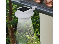 Lámparas solares para valla exterior 12 uds LED negro ES874771 Blanco Discount