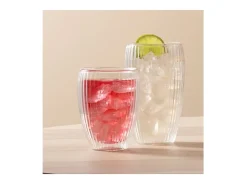 Bodum Lote 2 Vasos Doble Pared 45cl Pavina Rayados