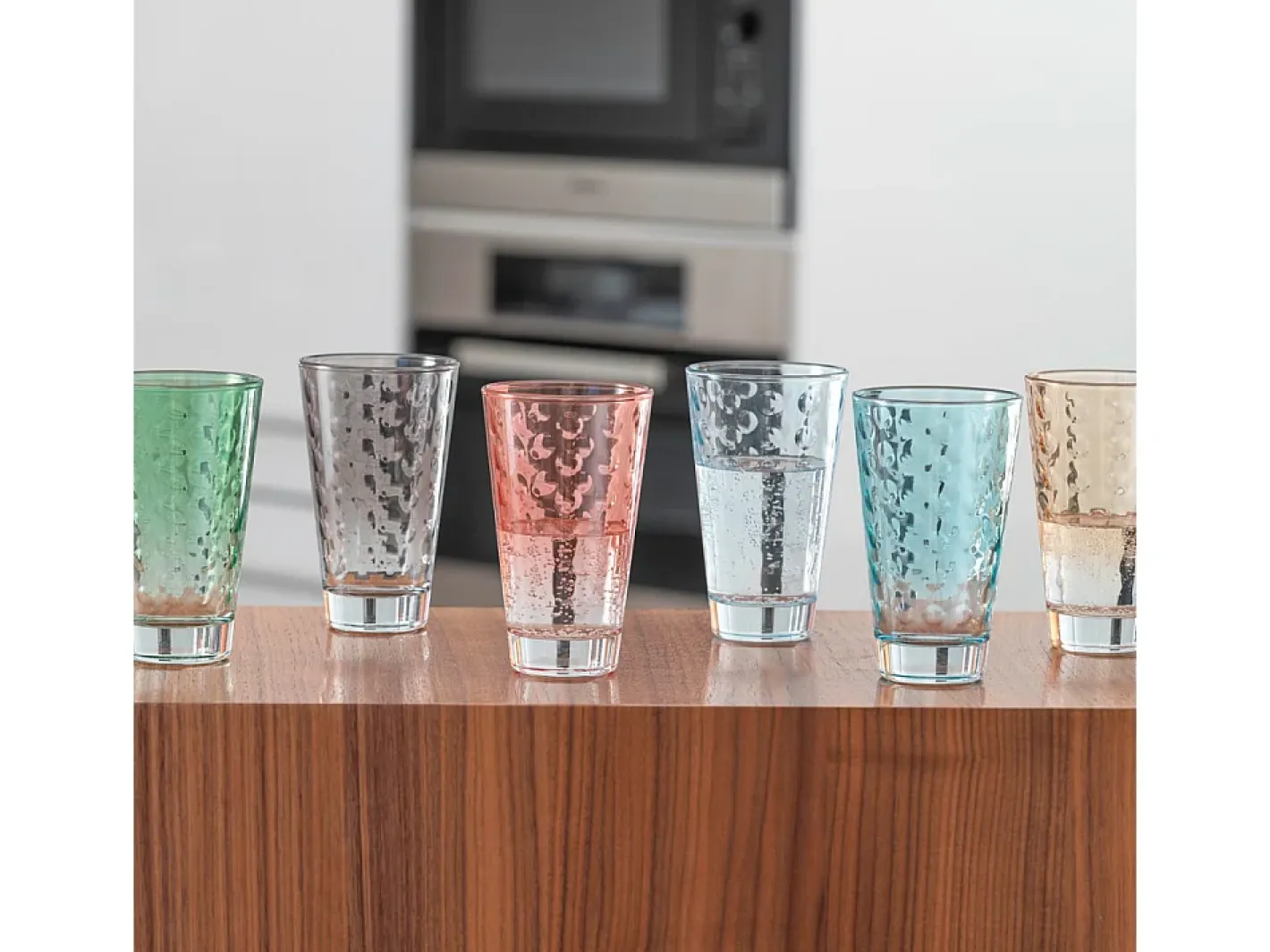 Online Leonardo Lote de 6 vasos de colores 300ml multicolor