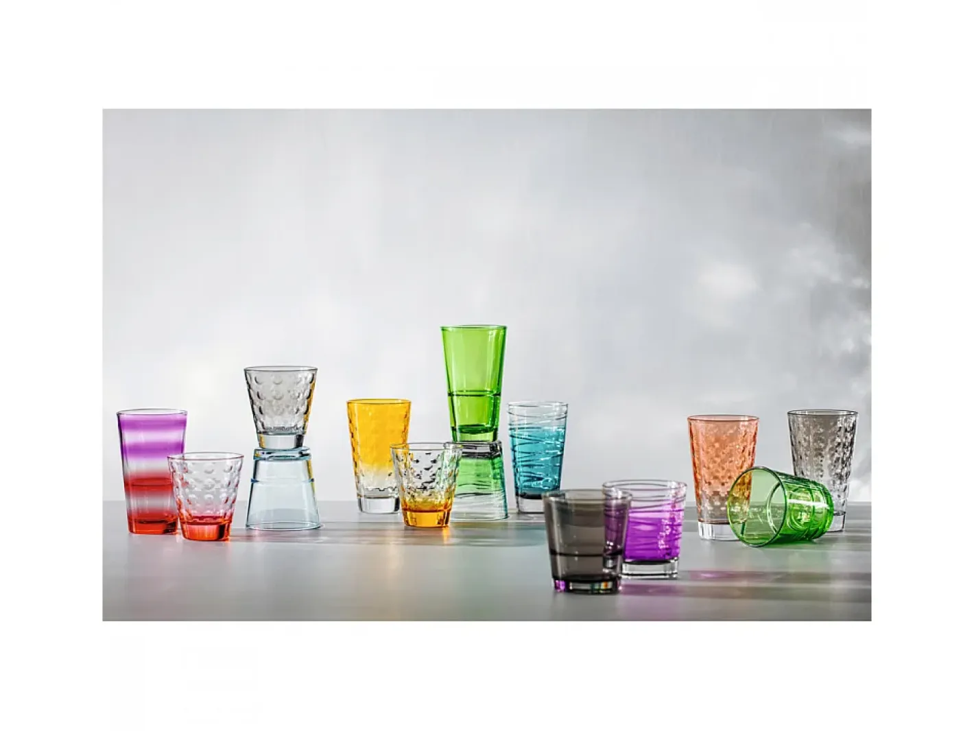 Online Leonardo Lote de 6 vasos de colores 300ml multicolor