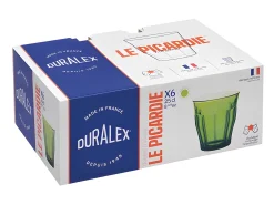 Duralex Vaso-Lote de 6 Vasos Picardie Jungle 25 cl Verde