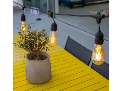 Lumisky Luces de cadena E27 10M MAFY Negro Clearance